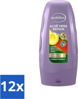 Produktbild von Andrélon Conditioner Aloe Vera Repair 250 ml - Vorteilspack - 12 Stücke
