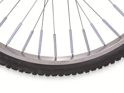 Produktbild von FILMER Fahrrad-Speichenreflektoren-Set Premium 49045, silber, 36 Stück