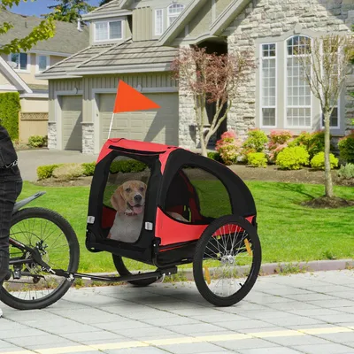 Produktbild von Hundefahrradanhänger - Hundetransportanhänger - Fahrradbuggy - Hundebuggy - Hundekutsche - Klappbar