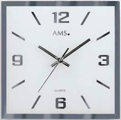 Obrázek produktu pro Moderní nástěnné hodiny 27 x 27 x 4 cm - AMS Model: 9324