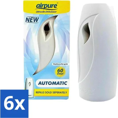 Produktbild von Airpure – Lufterfrischer – Freshmatic – Automatischer Lufterfrischer – Dauerduft – 1 Lufterfrischer - Vorteilspack - 6 Stücke