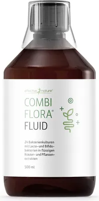 Produktbild von Combi Flora Fluid - 500 ml - Flüssige Bakterienkulturen für Ihren Darm - 100% natürliche Inhaltsstoffe - Mit Lactobacillus und Bifido Bakterien
