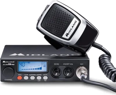 Immagine prodotto di Midland ALAN 78 PRO Senza Licenza, Radio Ricetrasmittente CB Veicolare Multibanda, Ricetrasmettitore con Microfono 6 Pin, Display Retroilluminato, SCAN, Squelch Digitale, Noise Blanker