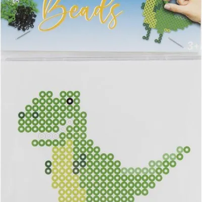 Imagen del producto de RAPPA Cuentas termoadhesivas de 15x15 cm, diseño de dinosaurio