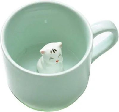 Image de Tasse en céramique 3D animal bol du matin 230ml - Café Thé Cadeau