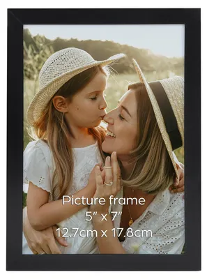 Obrázok produktu pre Rám na obrázky Ditwis, čierna farba, vhodný pre fotografie a obrázky o rozmere 18x13 cm, na zavesenie na stenu