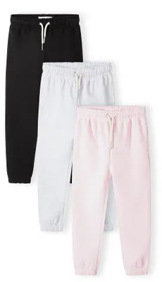Produktbild von Minoti 3er-Pack Jogginghosen mit Bündchen Bunt Gr. 110 für Mädchen