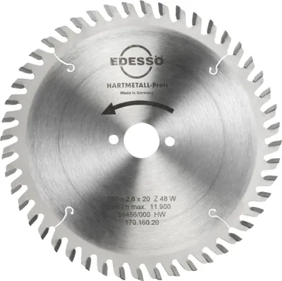 Produktbild von EDESSÖ Kreissägeblatt HW Profi 160 x 2,8 1,8 x 20 mm Z48 W