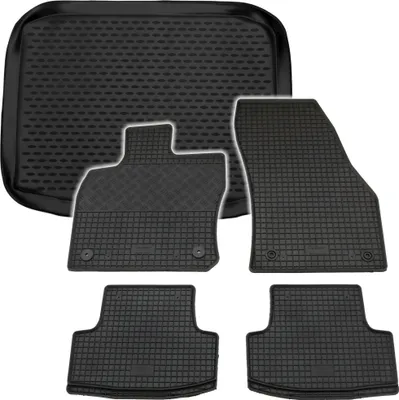 Produktbild von Gummi Kofferraumwanne + Fußmatten Set für Seat Ateca, Bj. 2016-5/2020