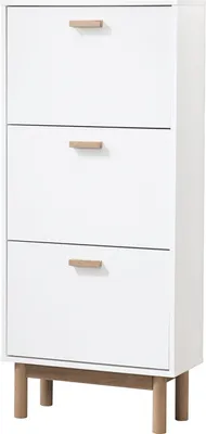 Produktbild von Schuhschrank >Orvar< in Weiß - 58x131x25cm (BxHxT)