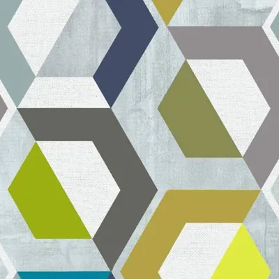 Produktbild von Klebefolie - Möbelfolie Honey Comb bunt geometrisch Nachbildungfolie 45 cm x 200 cm