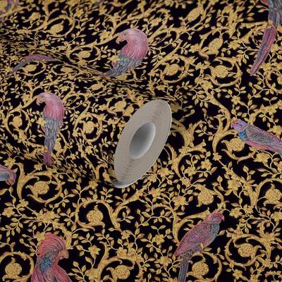 Produktbild von Tapete Gold, Kupfer, Schwarz, Anthrazit VERSACE Vliestapete (1028866)