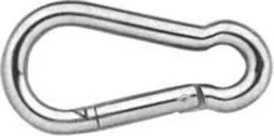 Produktbild von Feuerwehrkarabiner DIN 5299C,6x60 mm,ZB / Packung 1 St.