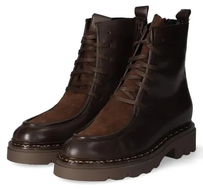 Zdjęcie produktu dla Buty damskie Kaerlek, sznurowane, kolor brązowy, skóra gładka, rozmiar: 38