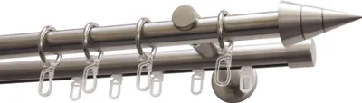 Produktbild von Gardinia Kegel 2-Lauf Ø 20 mm edelstahl-optik 160 cm
