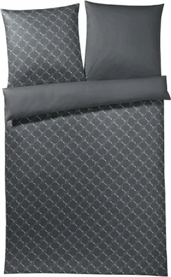 Produktbild von JOOP! Mako-Satin Bettwäsche Cornflower Gradiant Farbe Grau-Blau Größe 155x220 cm +40x80