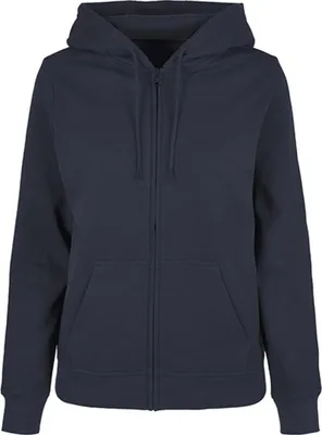 Produktbild von Build Your Brand Basic BB009 | Ladies Basic Zip Hoody - Damen Kapuzen Sweatjacke - Farbe: Navy - Größe: XS