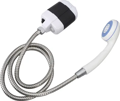 Obrázek produktu pro Akumulátorová kempingová sprcha 2400 mAh – přenosná outdoorová sprcha s USB nabíjením, vodotěsná kempingová sprchová sada pro domácnost i na cesty