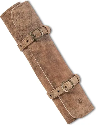 Produktbild von Kochmessertasche aus Echtleder, braun antik, für Küche