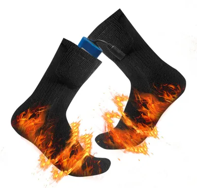 Produktbild von INF Beheizte Socken mit Akku, Wiederaufladbare Heizsocken 8 Stunden Akkulaufzeit