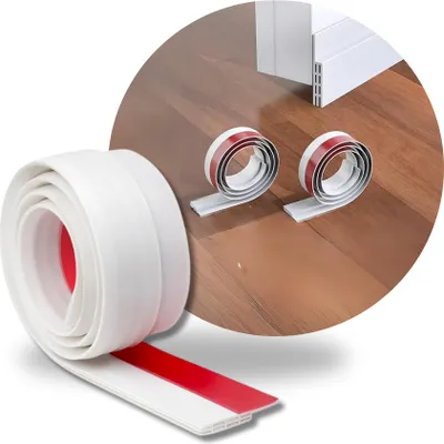 Produktbild von Perfect Cover Tür-Zugluftstopper- 100cm x 5cm - Windstopper-Wärmedämmung - Insektenschutz - Energiesparende Schalldämmung und Kälteschutz (Weiß)