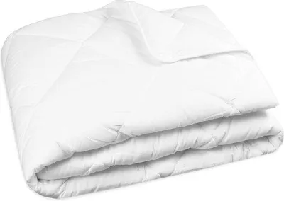 Produktbild von Unyqoos® Allergiker-Bettdecke Weiß 155x220 cm – waschbar bis 95°C, trocknergeeignet, atmungsaktive 100% Polyester-Füllung, 50% Baumwolle/50% Polyester-Bezug