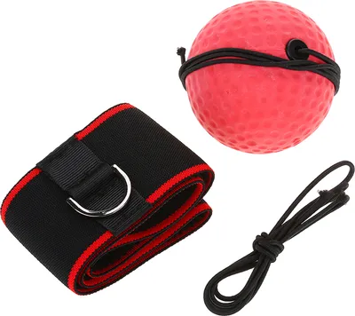 Produktbild von Boxball mit Stirnband, Erwachsene, Reaktionsball, Speed Training, Boxausrüstung, Kopfbänder schwarz