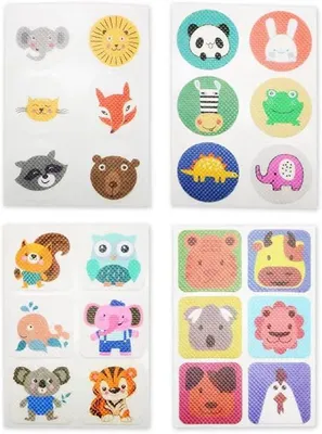 Image de Autocollants sur le thème des animaux, lot de 60, pour enfants et adultes, adaptés à une utilisation en extérieur