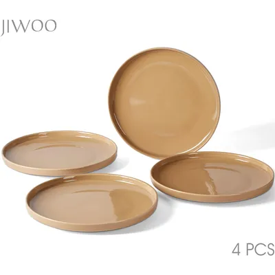 Produktbild von Teller Set 4-teiliges Keramik Ø26,5 cm Essteller, Frühstücks- Dessert- & Porzellanteller für 4 Personen mikrowellen- & spülmaschinenfest