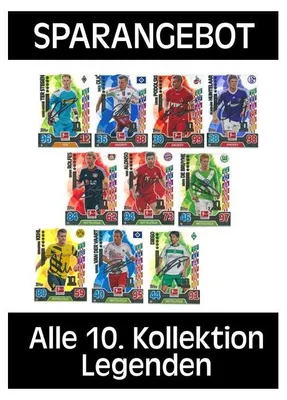 Immagine prodotto di Topps Match Attax - 2017/18 - 10ª collezione - TUTTE E 10 LE LEGGENDE