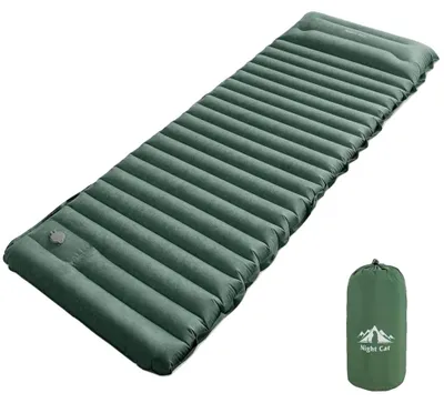 Immagine prodotto di Materassino da campeggio, ultraleggero, con cuscino integrato, colore verde