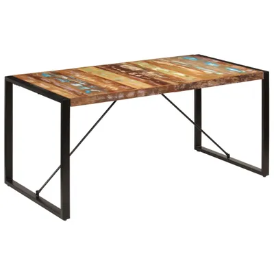 Zdjęcie produktu dla Stół jadalniany, 160 x 80 x 75 cm, lite drewno z odzysku