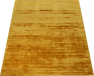 Produktbild von Teppich Handgefertigt Hochwertig 100 % Viskose Vintage Trend Farbe Gelb Grösse 120x170 cm