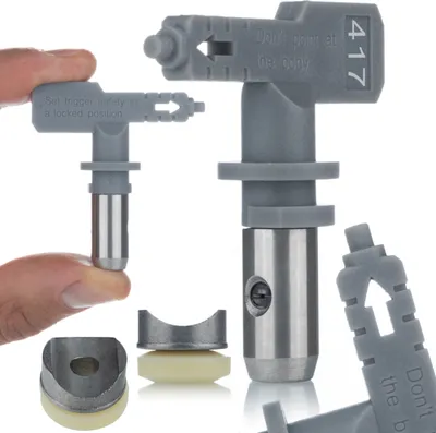 Produktbild von Rosfix Hi-Flow 417 Farbspritzdüse (grau) für Airless-Spritzgeräte
