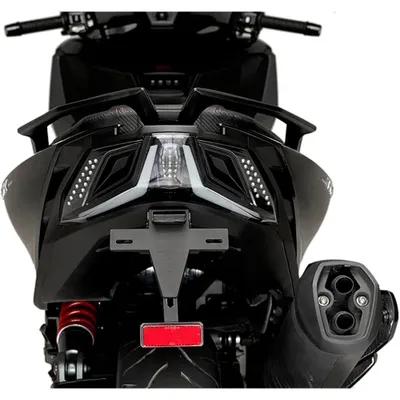 Produktbild von Puig Kymco Ak550 Premium 2025 Kennzeichenhalter Schwarz  Schwarz One Size