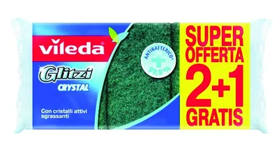Produktbild von Vileda 139924, Grün, Gelb, Rechteckig, Faser, Handwäsche, Einfarbig, Deutschland
