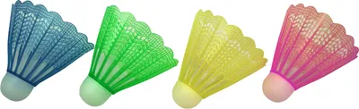Produktbild von Best Sporting Nylon Federbälle im Polybeutel, 4 St, Kunststoff