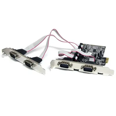 Obrázek produktu pro StarTech.com PEX4S553, PCIe, Sériový, RS-232, 26280 h, CE, FCC, REACH, ASIX - MCS9904CV-AA