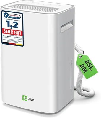 Produktbild von Luftentfeuchter, Luftentfeuchter Elektrisch 25L/24h, Kindersicherung, Überlaufschutz, Automatischer start, 150 m? (50 m?), Leiser Raumentfeuchter für Wohnung, Badezimmer, Keller