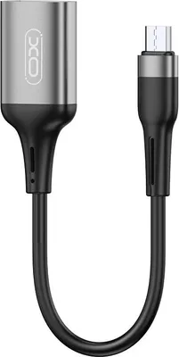 Zdjęcie produktu dla XO adapter USB - microUSB OTG, black (NB201)