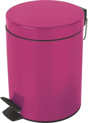 Immagine prodotto di Cestino per cosmetici Spirella "Sydney Pink" Cestino a pedale Cestino per rifiuti - 3 litri - con contenitore interno estraibile