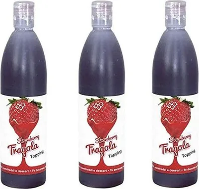 Produktbild von 3x Halta Topping Fragola sauce Erdbeere 650 g für Desserts Kuchen Eis