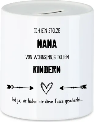Produktbild von Stolze Mama Tolle Kinder Spardose Lustig Sarkasmus Geschenkidee Muttertag Geburtstag