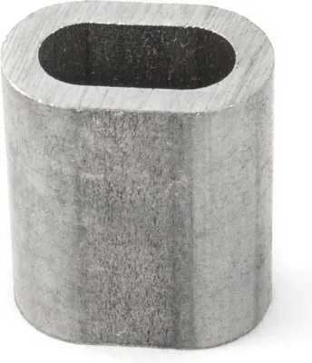 Produktbild von 10 x PRESSKLEMME FÜR SEIL 10mm Aluminium Drahtseilklemme Stahlseil Seil Draht Stahl Drahtseil