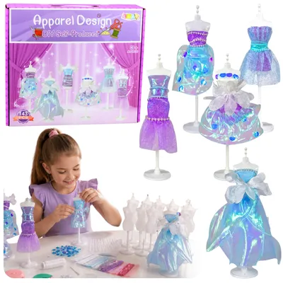 Produktbild von DIY-Modedesign-Set für Puppen, 143-teilig