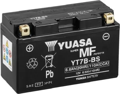 Obrázek produktu pro Bezúdržbová baterie YUASA s kyselinou - YT7B-BS