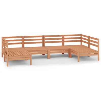 Produktbild von vidaXL 6-tlg. Garten-Lounge-Set Honigbraun Massivholz Kiefer
