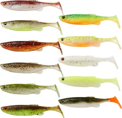 Produktbild von Savage Gear Fat Minnow T-Tail Clear Water Mix Clearwater Mix 13 cm 20 g Gummiköder