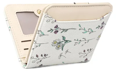 Imagen del producto de Pequeña cartera de cuero con protección RFID y compartimento con cremallera