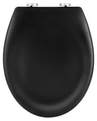 Produktbild von WOLTU Premium Toilettendeckel Matt-schwarz,WC Sitz mit Absenkautomatik Oval,Klodeckel Softclose,Quick-Release,einfache Montage,2 Montage Optionen Klobrille,Toilettensitz Duroplast